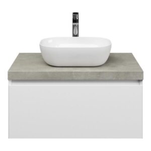 Slagter Juno/xylo badmeubel 80x46 cm met Solero waskom greeploos