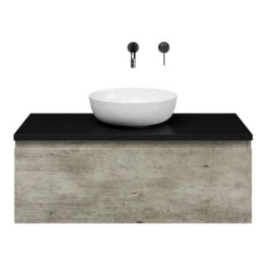 Slagter Juno/xylo badmeubel 100x46 cm met Solero XL waskom greeploos