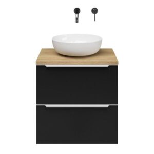 Slagter Viva/xylo badmeubel 60x46 cm met Solero XL waskom met greep