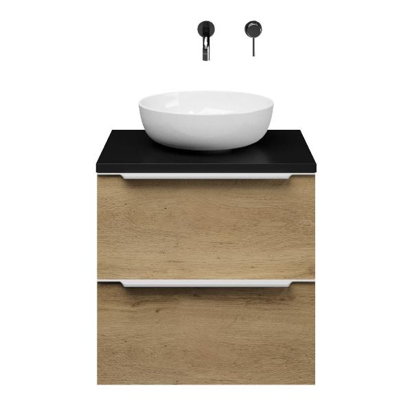 Slagter Viva/xylo badmeubel 60x46 cm met Solero XL waskom met greep