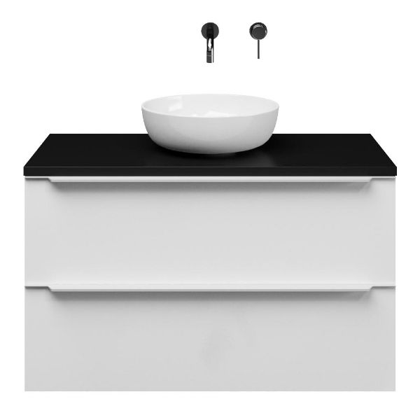 Slagter Viva/xylo badmeubel 100x46 cm met Solero XL waskom met greep