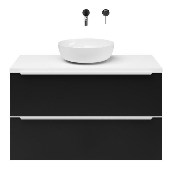 Slagter Viva/xylo badmeubel 100x46 cm met Solero XL waskom met greep