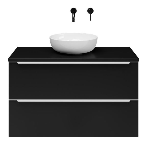 Slagter Viva/xylo badmeubel 100x46 cm met Solero XL waskom met greep