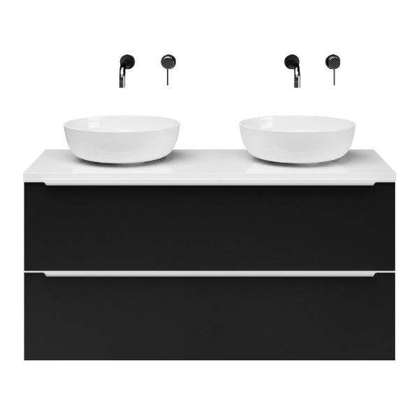 Slagter Viva/xylo badmeubel 120x46 cm met Solero XL waskom met greep