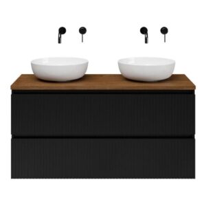 Slagter Lilo/xylo badmeubel 120x46 cm met Solero XL waskom greeploos