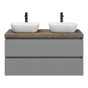 Slagter Adria/xylo badmeubel 120x46 cm met Solero waskom greeploos